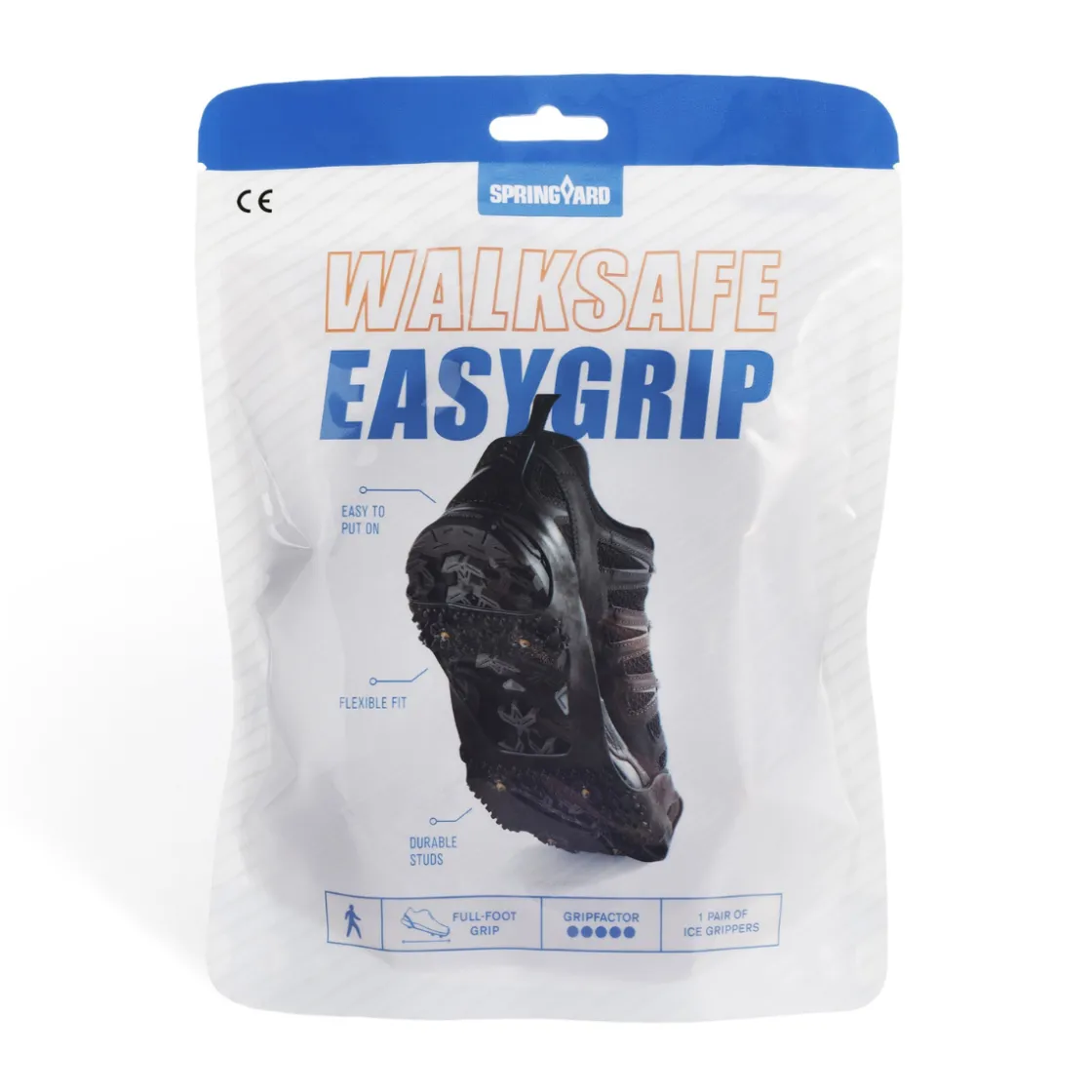 SPRINGYARD Easygrip Walksafe pigsål (Black) Hot