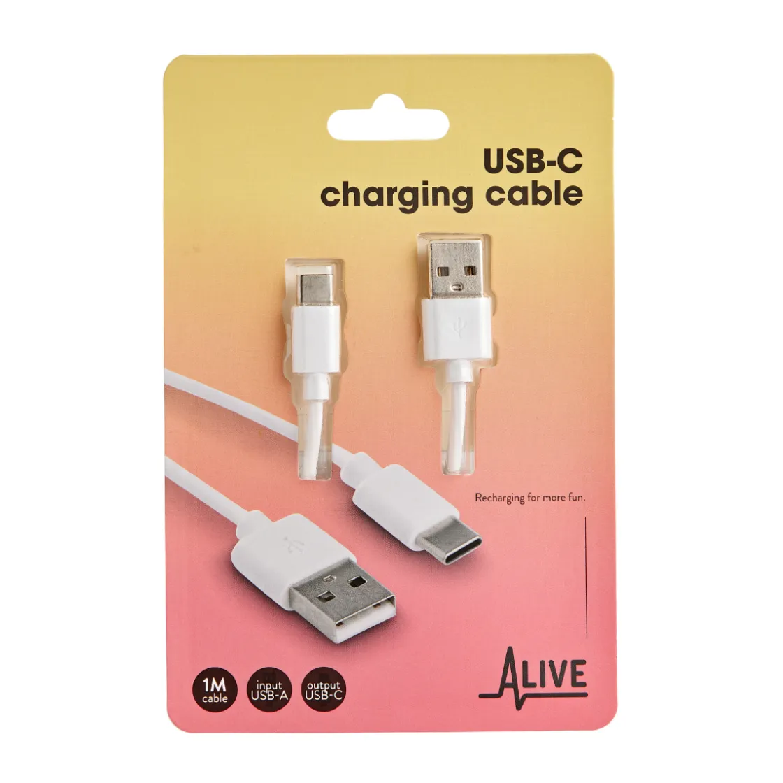 DIVERSE USB-C Opladerkabel til Android Best