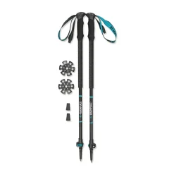 WARMPEACE Trekking Pole Touring vandrestave (Black Turquoise Green) Hot