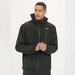 WEATHER REPORT Delton regnjakke, herre (Black) Clearance
