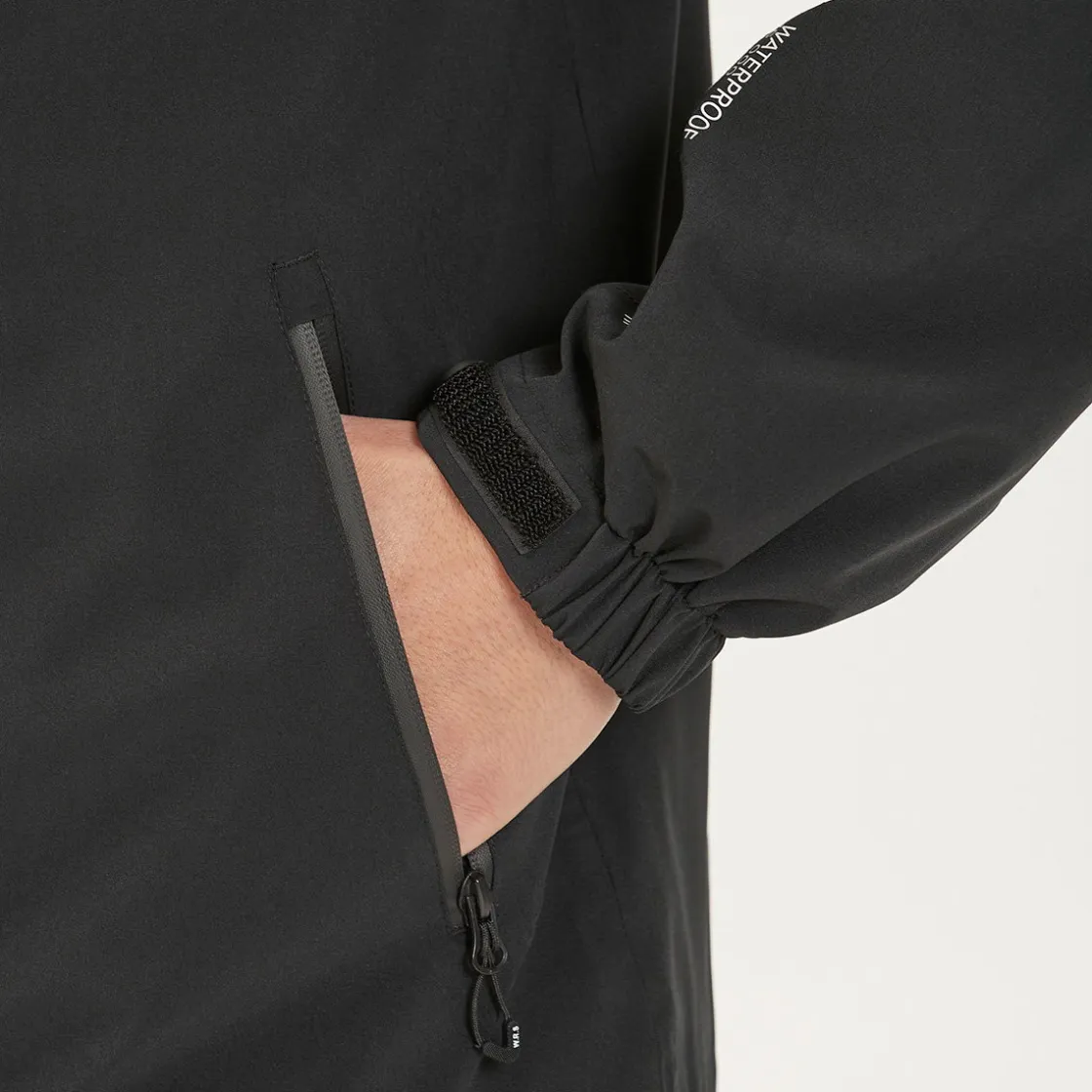 WEATHER REPORT Delton regnjakke, herre (Black) Clearance