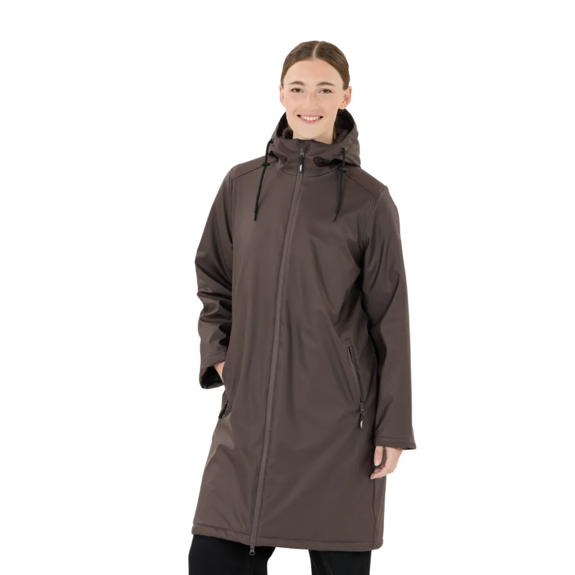 WEATHER REPORT Heaten regnfrakke, dame (Espresso) Online