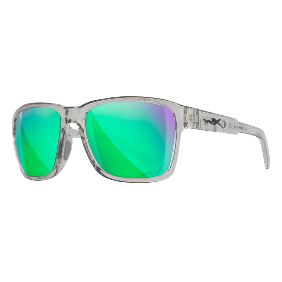 WILEY X Trek, Captivate Polaroid Glas, Transparent Stel, Unisex Hot