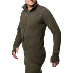 WOOLPOWER Full Zip Jacket 400 uldtrøje, unisex (Pine Green)