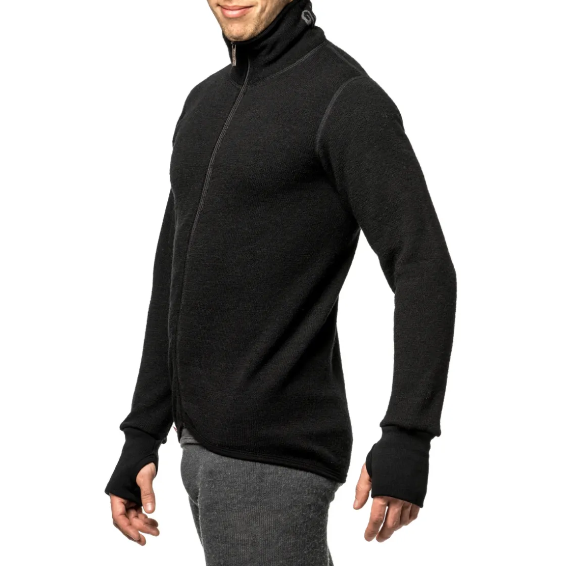 WOOLPOWER Full Zip Jacket 400 uldtrøje, unisex (Black) Online